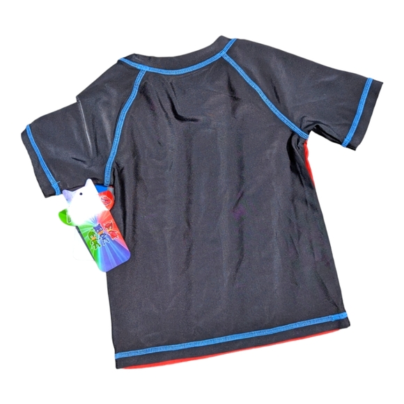 PJ Masks Boys 3T Red/Black Team PJ Masks Graphic Rash Guard - Picture 3 of 6
